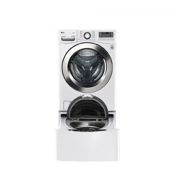 【LG樂金】18公斤+2.5公斤 WiFi TWINWash 雙能洗(蒸洗脫) 冰磁白(WD-S18VCW+WT-D250HW) WD-S18VCW,LG,洗衣機,直立洗衣機,滾筒洗衣機