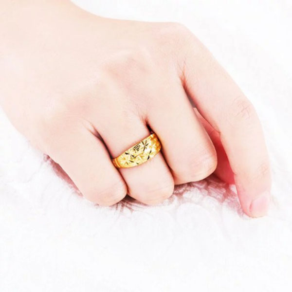 越南沙金經典滿天星戒指 沙金,金飾,金項鍊,金戒指,金手環,平價金飾,金耳環