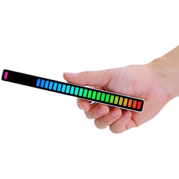 RGB聲控節奏燈 電競燈條, RGB聲控節奏燈,超靈敏聲控,電競裝飾,氣氛燈,拾音燈