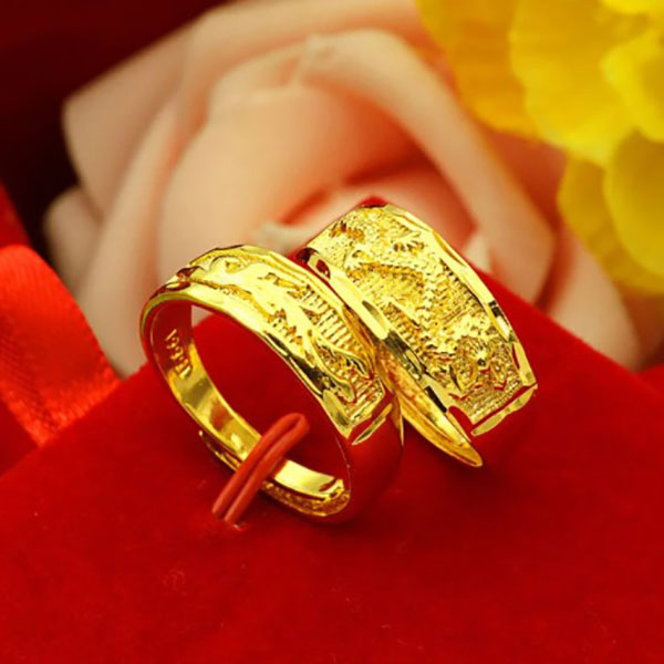 越南沙金慶龍鳳戒指 沙金,金飾,金項鍊,金戒指,金手環,平價金飾,金耳環