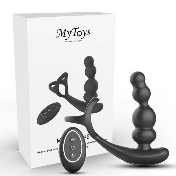 德國MyToys RevoPlug 串珠旋轉前列腺刺激屌環器 360度旋轉擠壓前列腺,圓潤拉珠飽滿深入