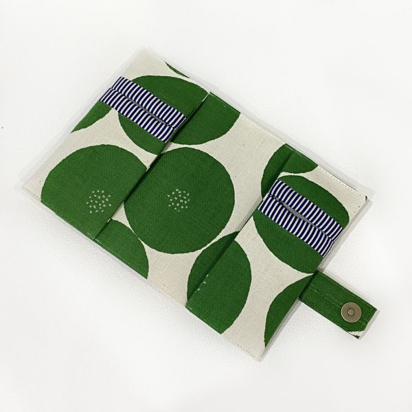 護照套+扣帶 (綠丸)  接單生產* 護照套,passportcase,パスポートケース