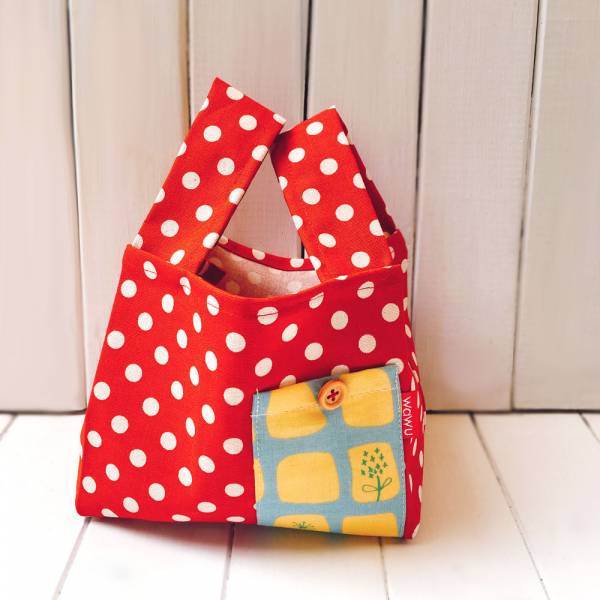 半斤購物袋 (紅點點) 接單生產* 半斤袋,環保袋,購物袋, ShoppingBag, エコバッグ