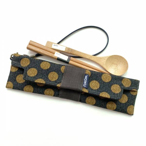 筆袋/筷套 (日和丸) (附木製筷子和湯匙) 接單生產* 筆袋,餐具袋,,chopsticks,箸,箸袋