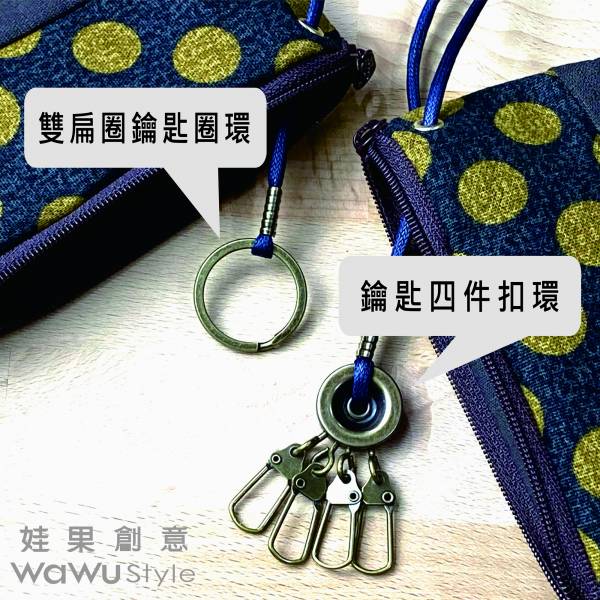 拉鍊鑰匙包 (森林派對) 日本布 接單生產* 鑰匙包,keyholder,鑰匙收納,キーケース,kyecase,隨身小包,客製化