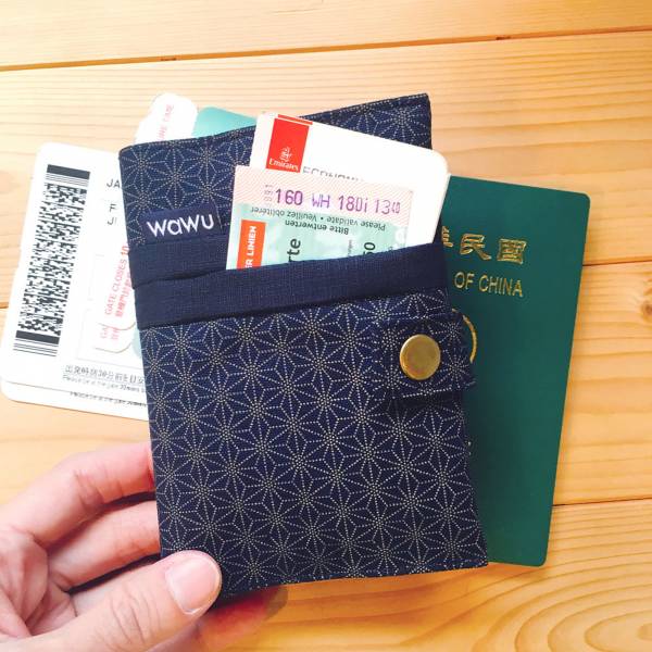 護照套+扣帶 (小葉柄)  接單生產* 護照套,passportcase,パスポートケース