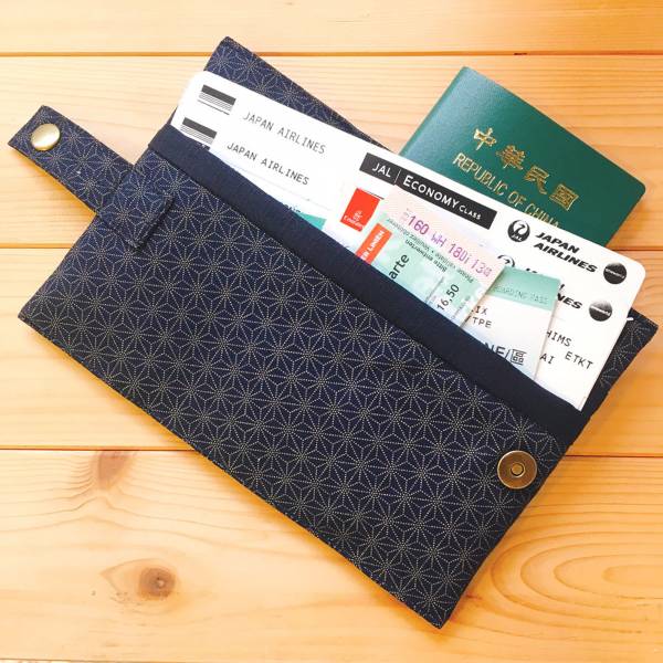 護照套+扣帶 (小葉柄)  接單生產* 護照套,passportcase,パスポートケース