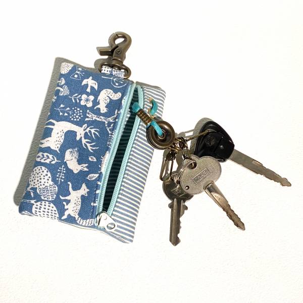 卡片鑰匙包 (森林派對) 日本布 接單生產* 鑰匙包,keyholder,鑰匙收納,キーケース,kyecase,隨身小包,客製化,KeyPouch,KeyPocket,キーホルダー,HandmadeKeyCase,卡片鑰匙包,卡片收納