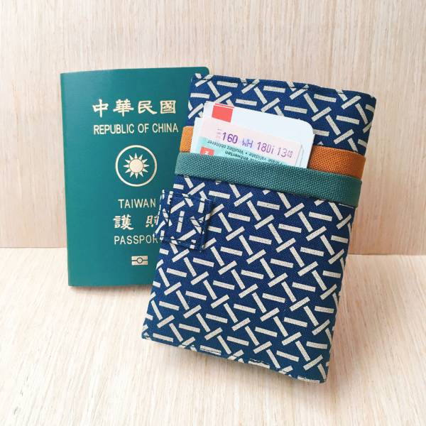 護照套+扣帶 (織紋)  接單生產* 護照套,passportcase,パスポートケース