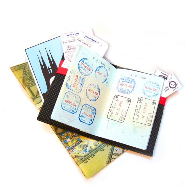 護照套 (灰桃)  接單生產* 護照套,passportcase,パスポートケース