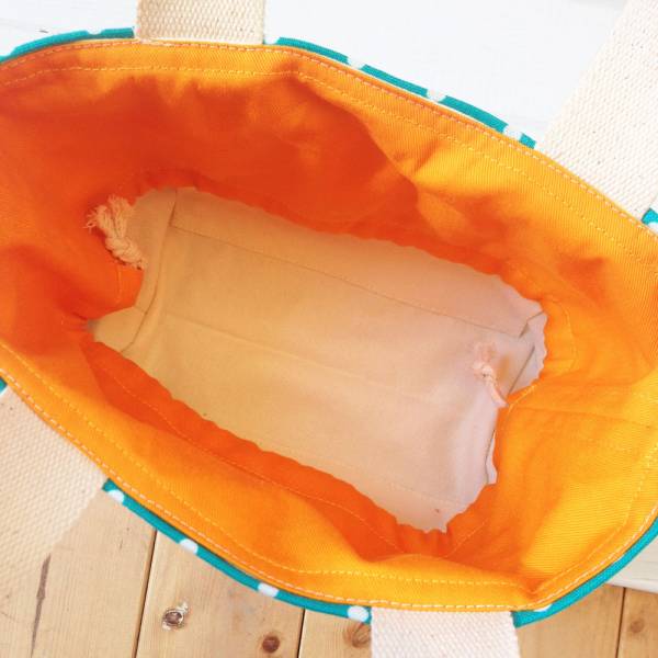 束口手提袋 (繽紛湖水綠) 早午餐便當袋 接單生產* 便當袋,午餐袋,快餐袋,手提包,早餐袋,束口袋