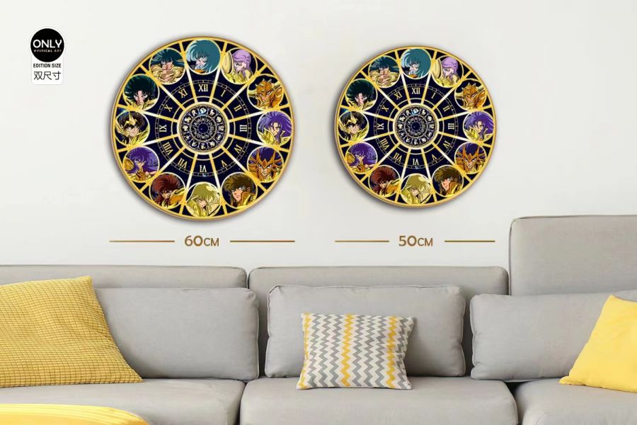 神秘畫廊 黃金十二宮聖鬥士特製圓形裝飾畫 