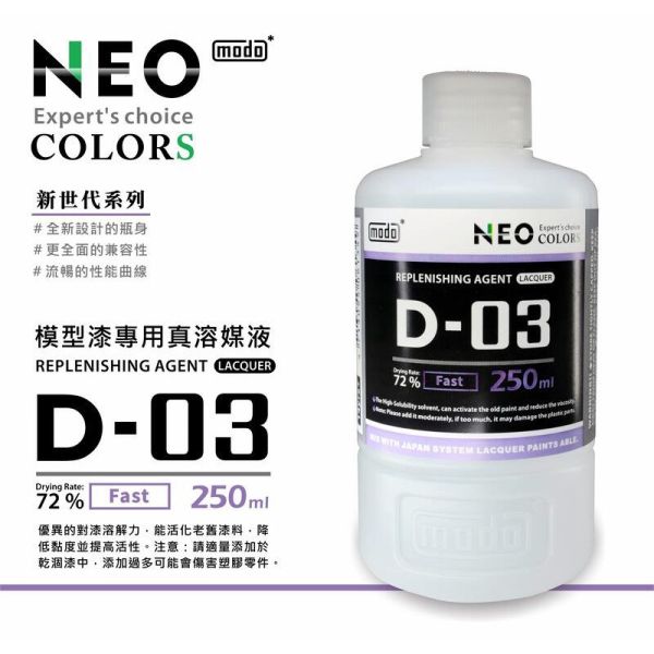 modo 摩多 油性漆溶劑 D03模型專用真媒溶液NEO modo 摩多 油性漆溶劑 D03模型專用真媒溶液NEO