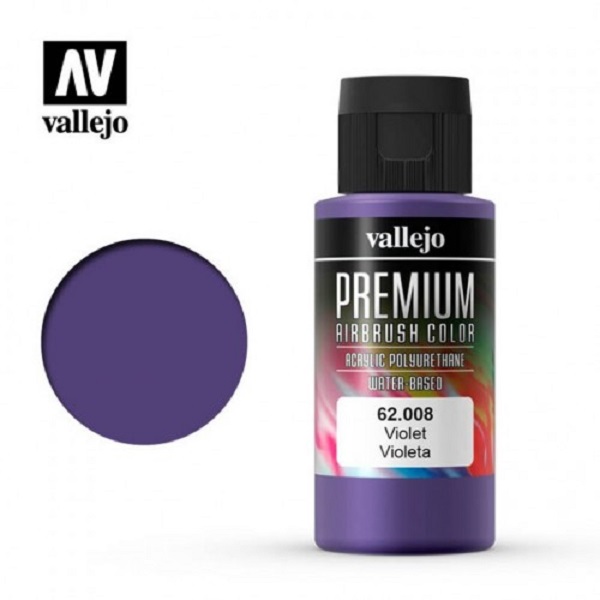 西班牙 Vallejo 高階色彩 Premium Color  62008-  紫羅蘭色 60 ml 