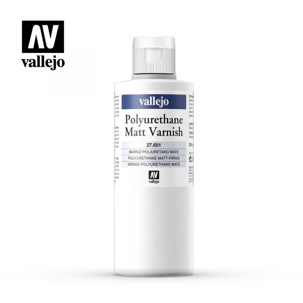 西班牙 Vallejo AV水性漆 Auxiliary 27651 聚氨酯消光保護漆 200ml 