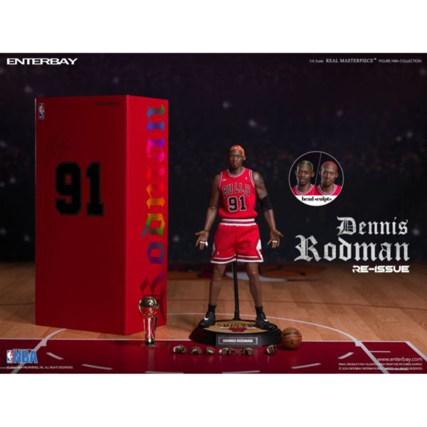 預購10-12月 EnterBay 1/6 RM-1059 NBA公牛隊 丹尼斯·羅德曼 限量復刻版 可動 
