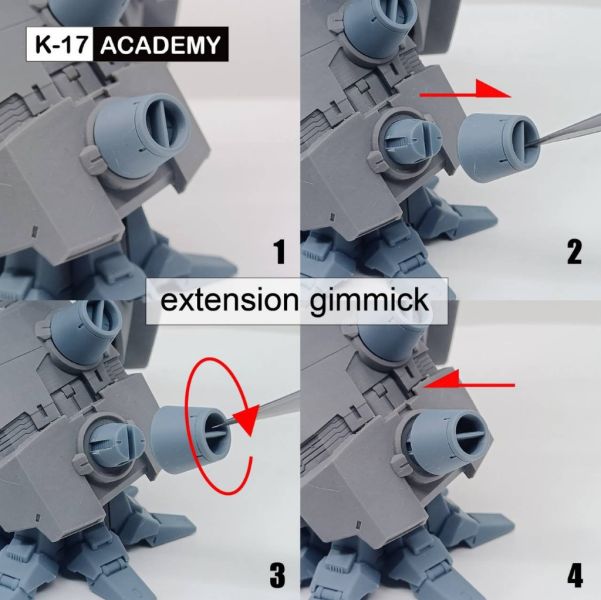 預購3-4月 K-17 ACADEMY 惡魔鋼彈 3D打印光固化樹脂 1/144 & 1/100 