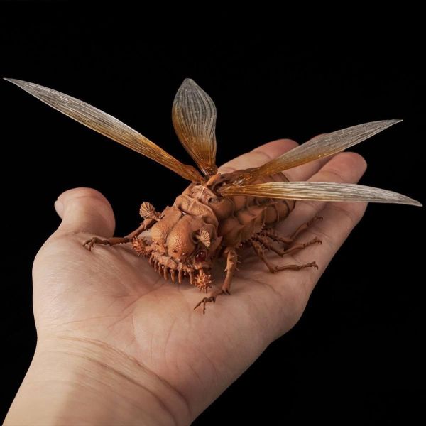 預購8月 海洋堂 TAKEYA 式自在置物 風之谷 牛虻 腐海翅蟲 原作漫畫色 可動模型 6.5x17cm 