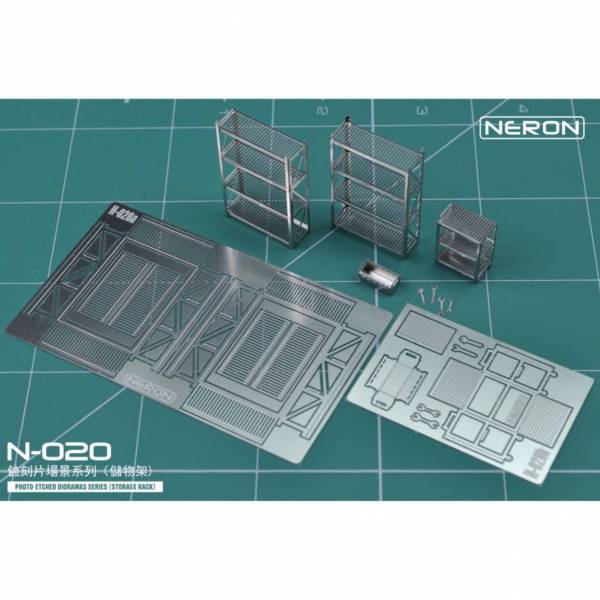 NERON N-020 1/64民用場景用品 儲物架 - 兩張蝕刻片 