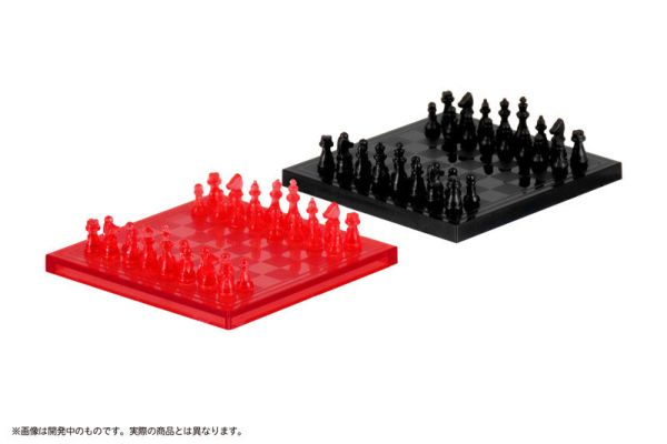 預購7月 M.I.C Pripra 1/12 公仔用西洋棋 透明紅x黑 模型 