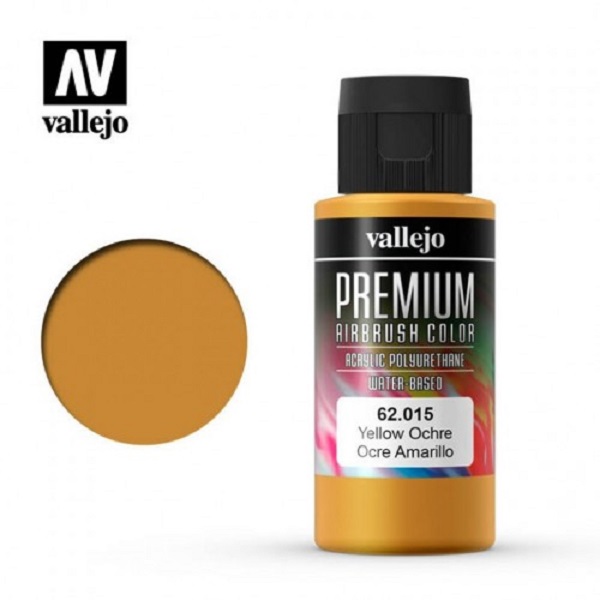 西班牙 Vallejo 高階色彩 Premium Color  62015-  黃赭色 60 ml 