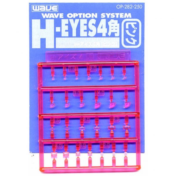 WAVE 模型改造 OP-282 透明粉紅眼睛膠片組 H-EYES 4角 