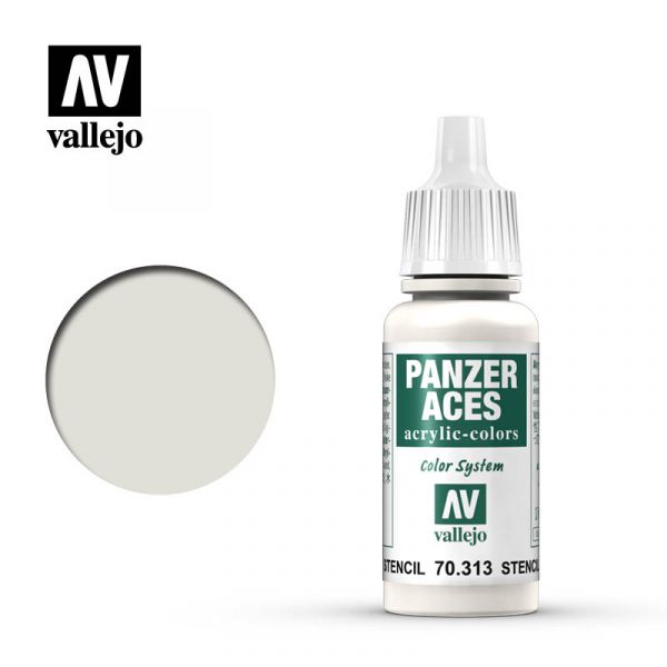  Acrylicos Vallejo - 70313 - 裝甲王牌 Panzer Aces - 模板色 Stencil - 17 ml. 