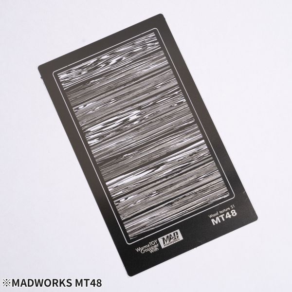 MADWORKS MT-48 特殊塗裝用質感遮噴板8-木紋S1特效遮噴版 