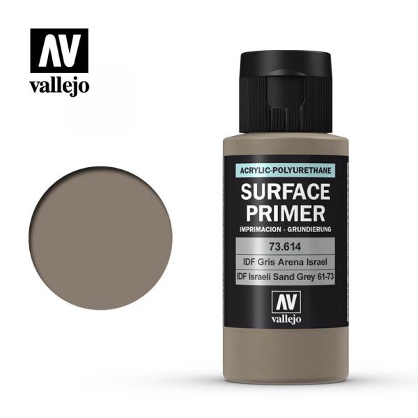 Acrylicos Vallejo - 73614 - 表面底漆 Surface Primer - 以色列沙灰色 60ml 