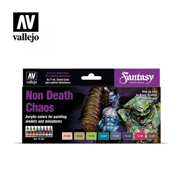 Acrylicos Vallejo - 72302 - Game Color - 不死混沌套組 Non Death Chaos (8) by Angel Giraldez - 17 ml. 