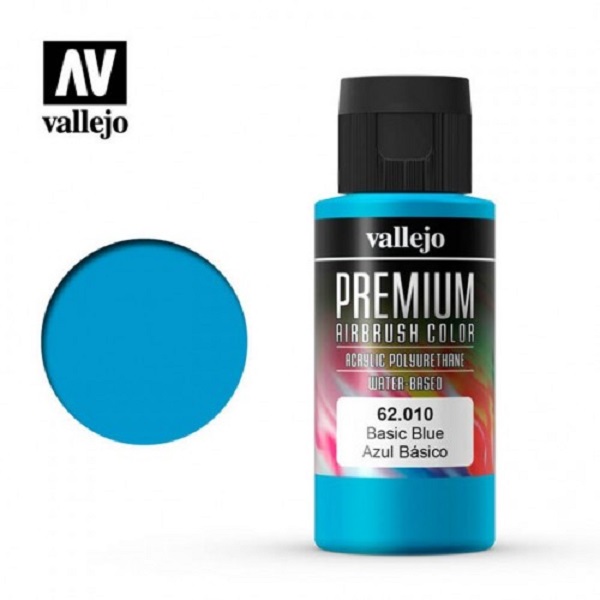 西班牙 Vallejo 高階色彩 Premium Color  62010-  基礎藍色 60 ml 