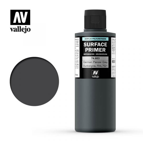 Acrylicos Vallejo - 74603 - 表面底漆 Surface Primer - 德國裝甲灰 200ml 