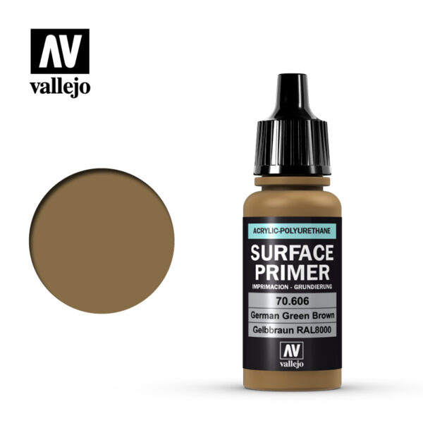 Vallejo AV水性漆 SURFACE PRIMER 70606 德國偏綠棕色 17ml 