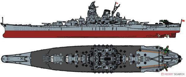 富士美 FUJIMI 1/700 艦NX1EX-3 日本海軍 戰艦 大和 特別版 黑甲板 