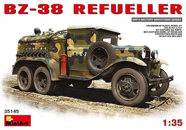 MiniArt 1/35 35145 二戰俄軍 BZ-38 油罐車 