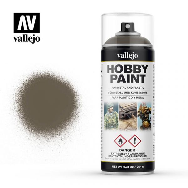 西班牙 Vallejo AV水性漆 HOBBY PAINT 28005 噴罐-美國橄欖褐色-400ml 