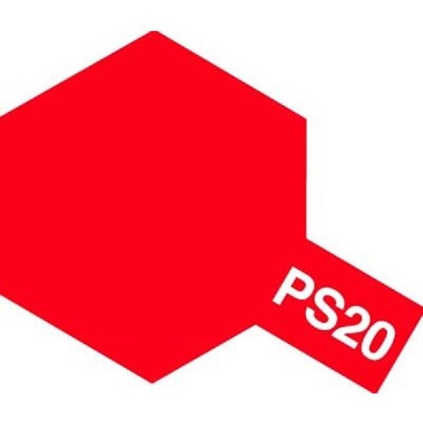 田宮 TAMIYA  PS-20 螢光紅色 噴罐 (新配方 耐撞擊、高延展性 ) <硝基漆/100ml> 
