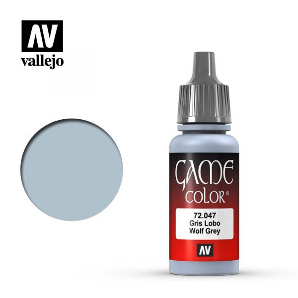 Acrylicos Vallejo -047 - 72047 - 遊戲色彩 Game Color - 野狼灰色 Wolf Grey - 17 ml. 