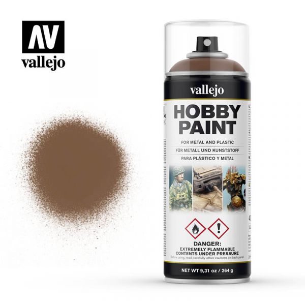 西班牙 Vallejo AV水性漆 HOBBY PAINT 28019 噴罐-野獸棕色-400ml 