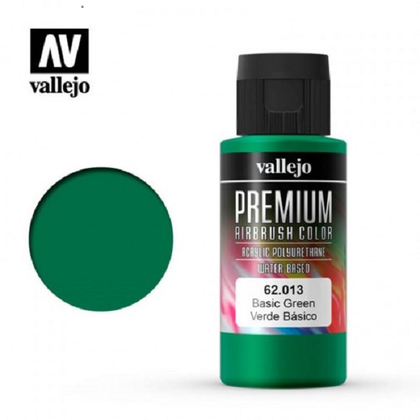 西班牙 Vallejo 高階色彩 Premium Color  62013-  基礎綠色 60 ml 