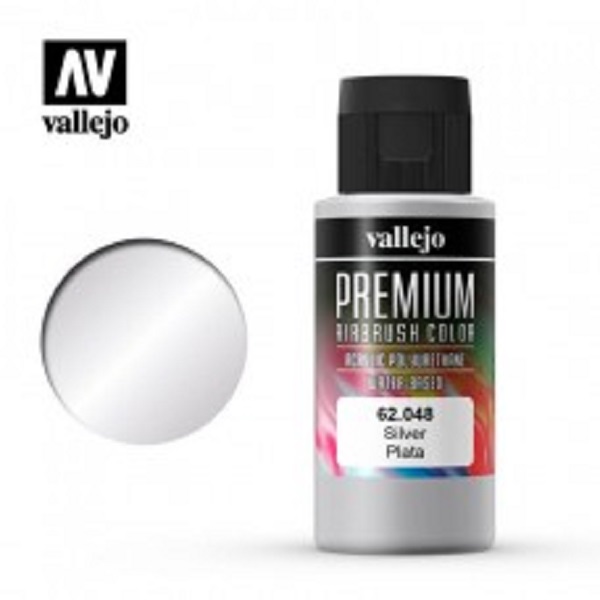 西班牙 Vallejo 高階色彩 Premium Color  62048-  銀色 60 ml 