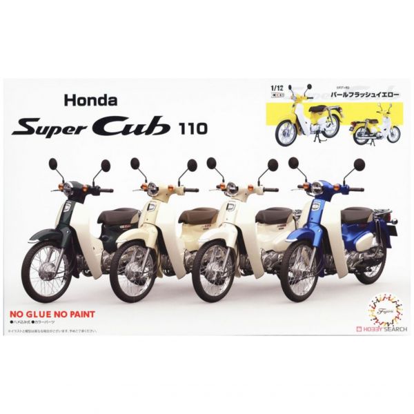 富士美 Fujimi 1/12 BikeNX1EX5 HONDA Super CUB110 黃色 組裝模型 