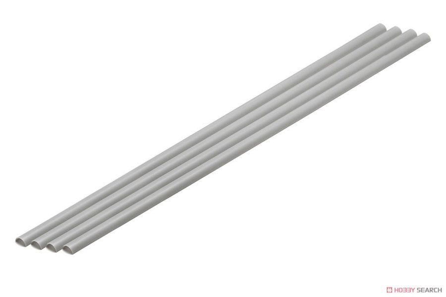 WAVE OM-454 塑膠材料 半圓管(灰) 3*6mm(4支入) 