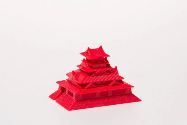 PLEX-POPY  大阪城 字體模型 (紅色) 
