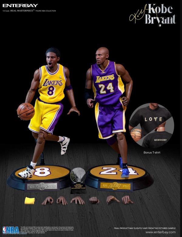 Enterbay NBA 1/6 12吋 可動 Kobe Bryant 3.0 KOBE