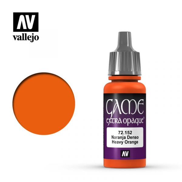 Acrylicos Vallejo -103 - 72152 - 遊戲色彩 Game Color - 重橘色（不透明漆） Heavy Orange - 17 ml. 