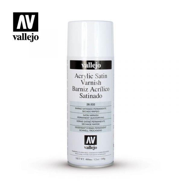 西班牙 Vallejo AV水性漆 HOBBY PAINT 28532 噴罐-半消光保護漆-400ml 