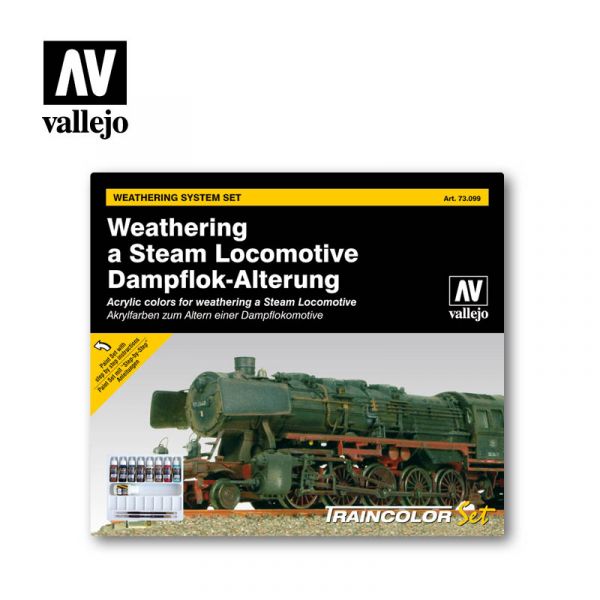 Acrylicos Vallejo -73099 - Model Color - 火車風化套組 Train Weathering (9) 
