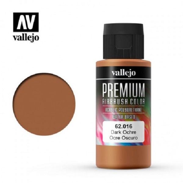 西班牙 Vallejo 高階色彩 Premium Color  62016-  暗赭色 60 ml 