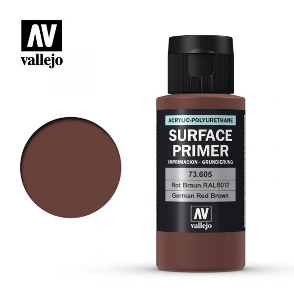 Acrylicos Vallejo - 73605 - 表面底漆 Surface Primer - 德國紅棕色 60ml 